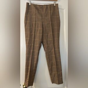 Ralph Lauren Women’s Tan and Black Plaid Pants